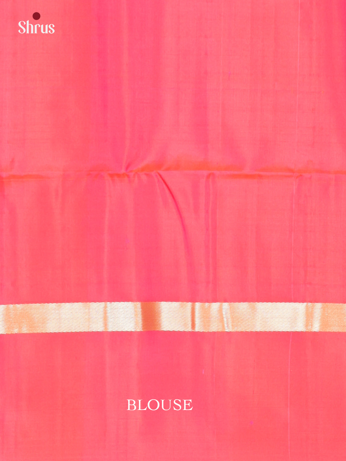 Buy Charming Cream Silk Saree with Zari Checks, Orangish Pink Border & Brocade Pallu 