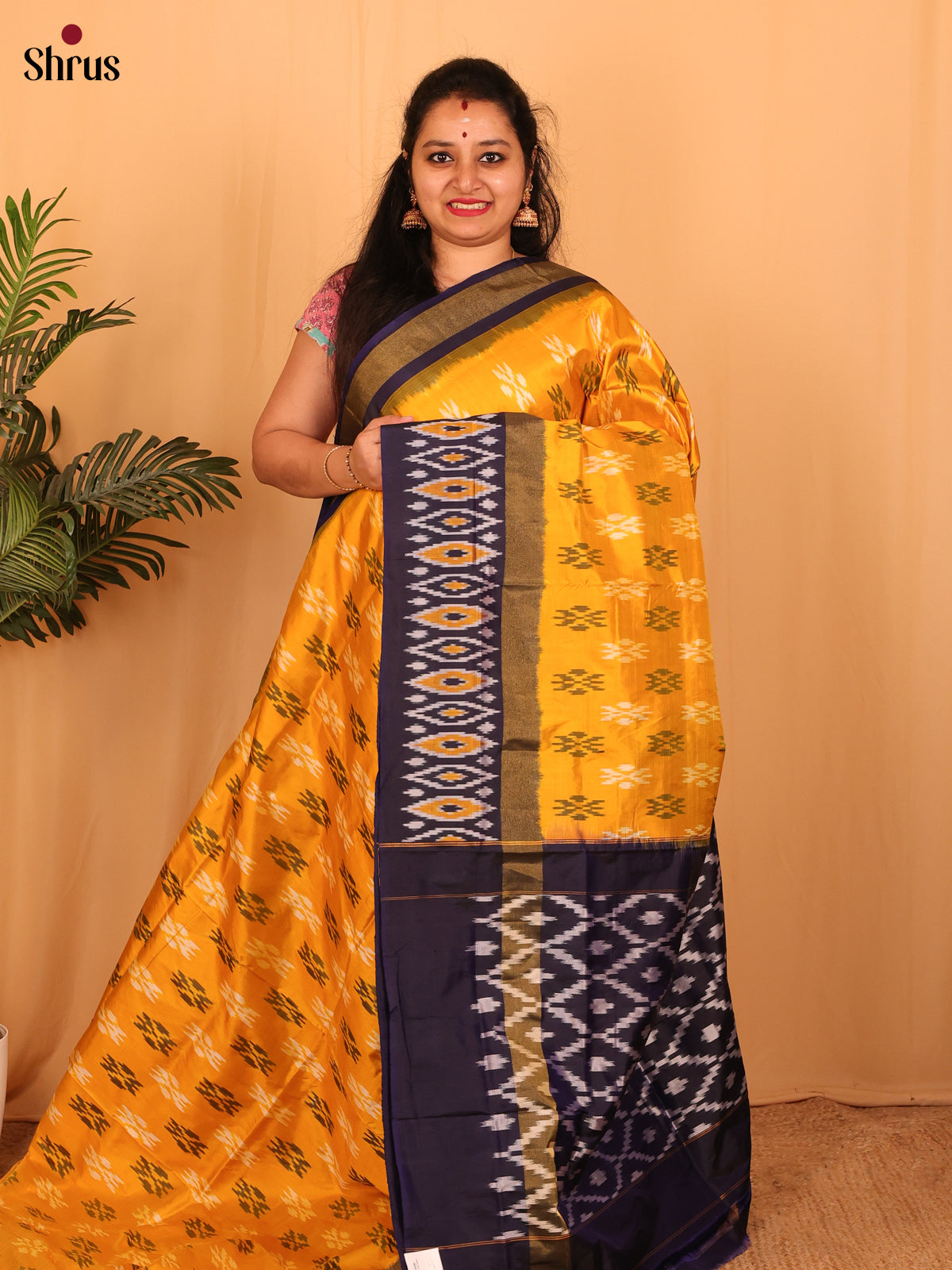 DAS01008 - Ikkat Silk Saree