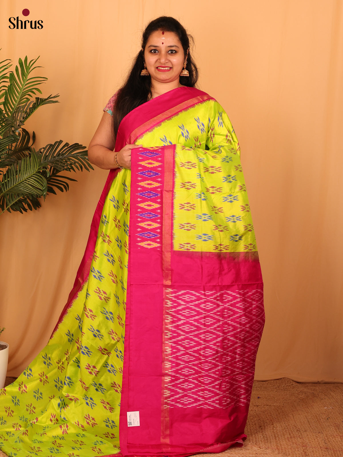 DAS01028 - Ikkat Silk Saree