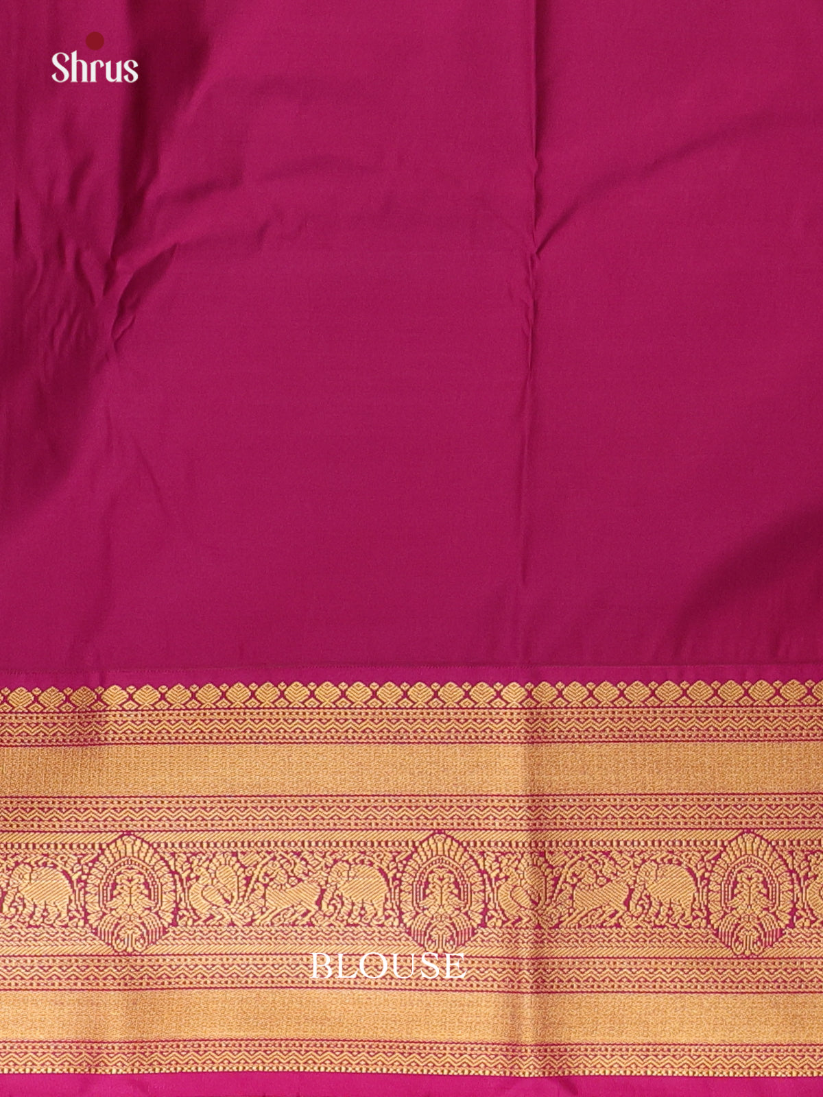 Peachish Pink & Purple - Bangalori silk Saree - Shop on Shrus.com