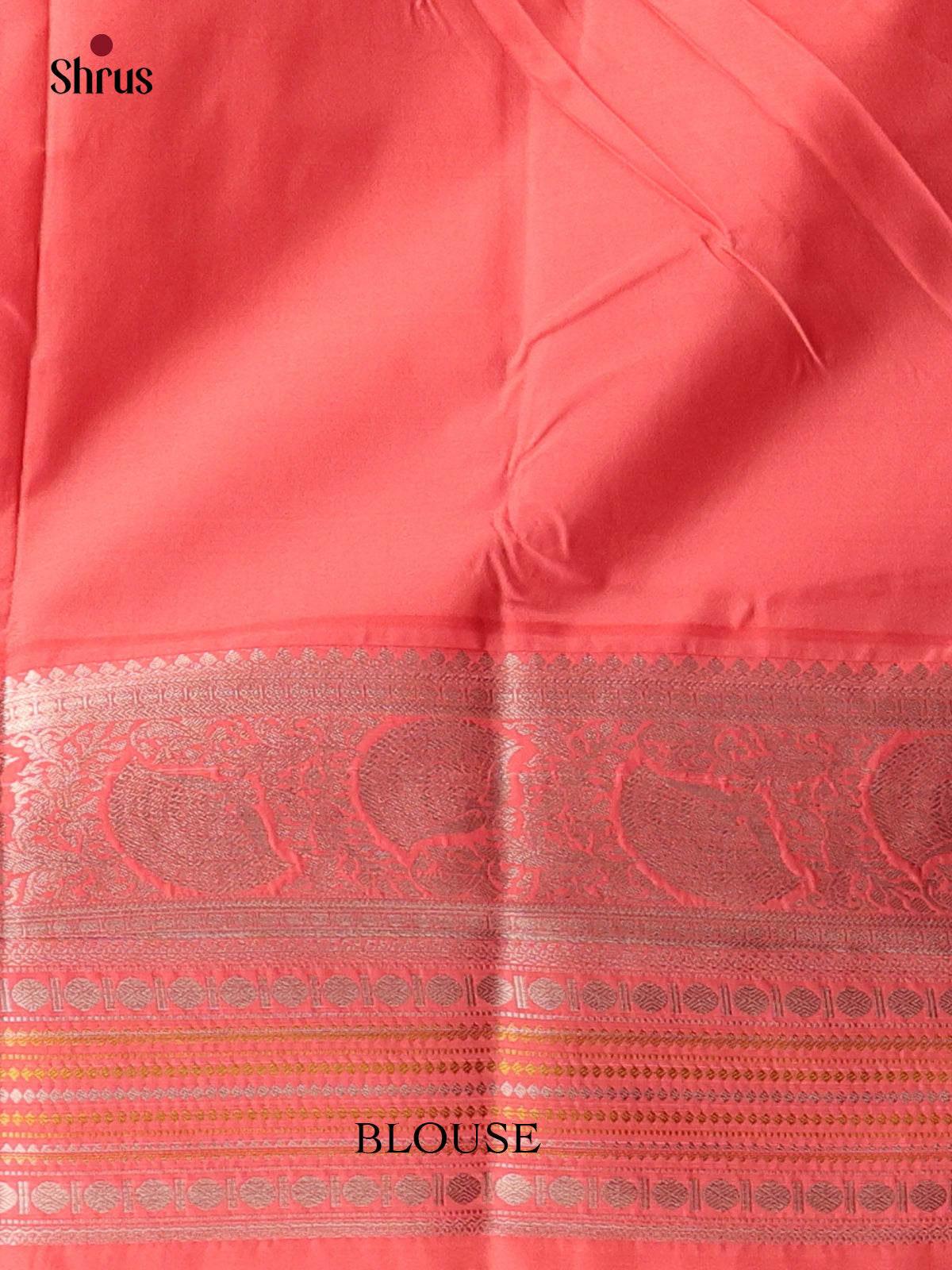 Beige & Pink - Bangalori silk Saree