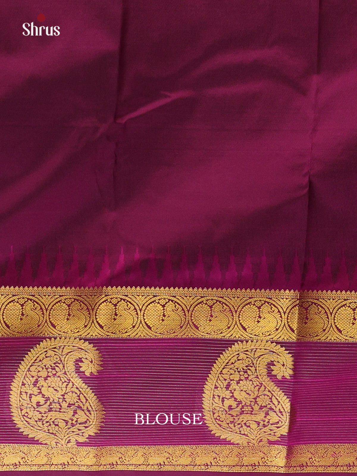 Mustard & Purple - Bangalori silk Saree - Shop on Shrus.com