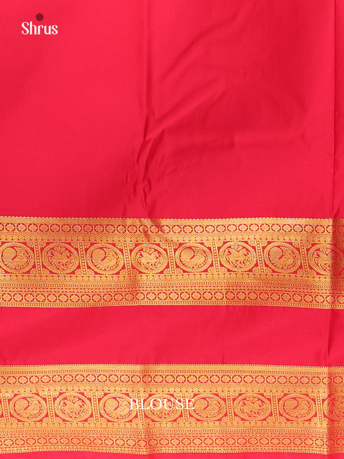 Orange &  Red - Bangalori silk Saree