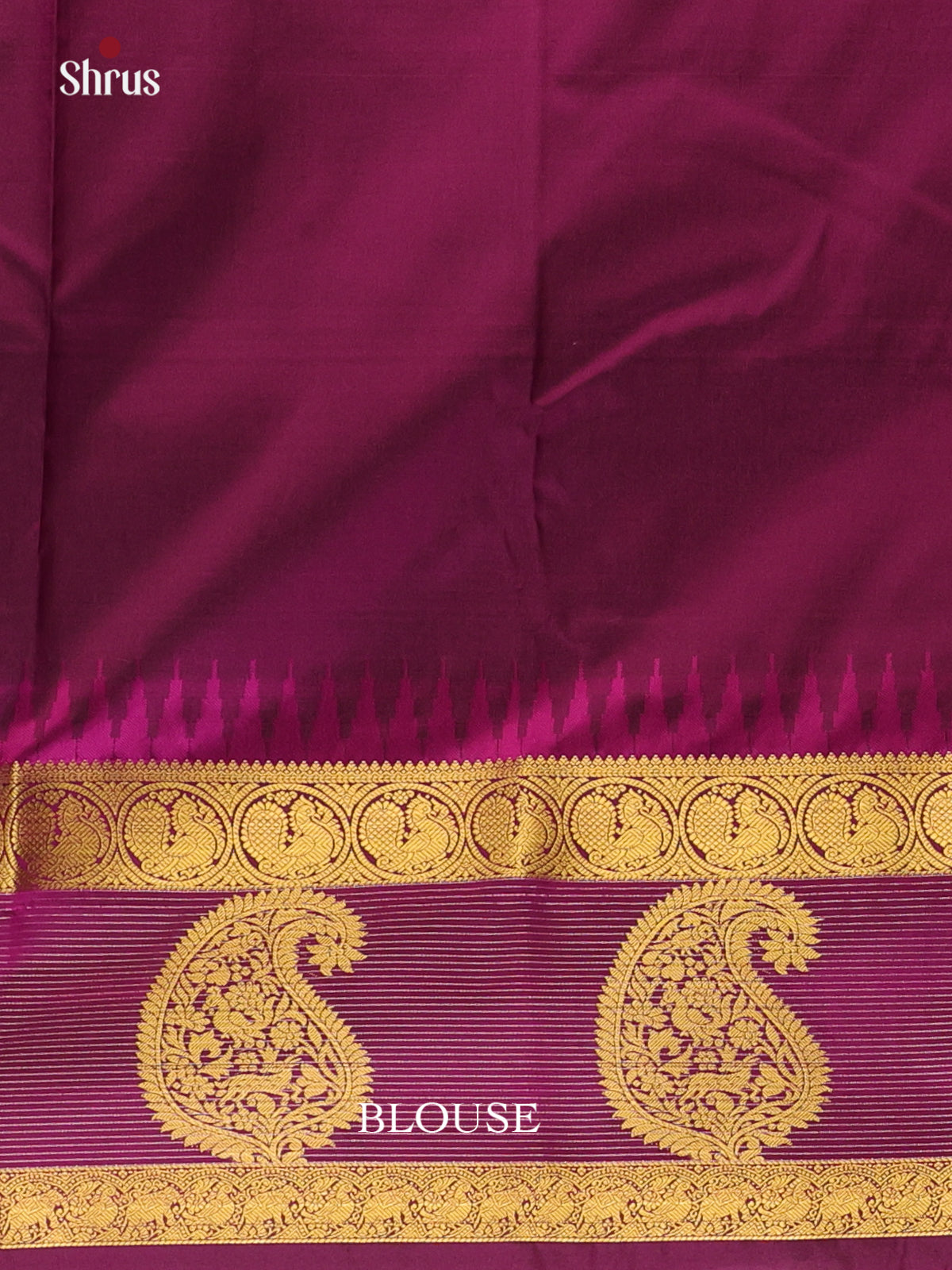 Green & Purple  - Bangalori silk Saree - Shop on Shrus.com