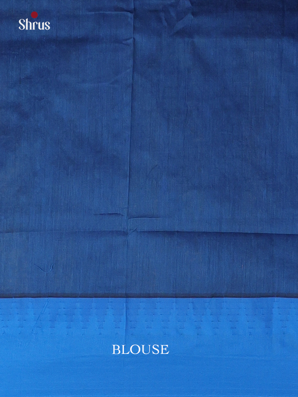 Dark Mustard & Blue - Kalyani Cotton Saree