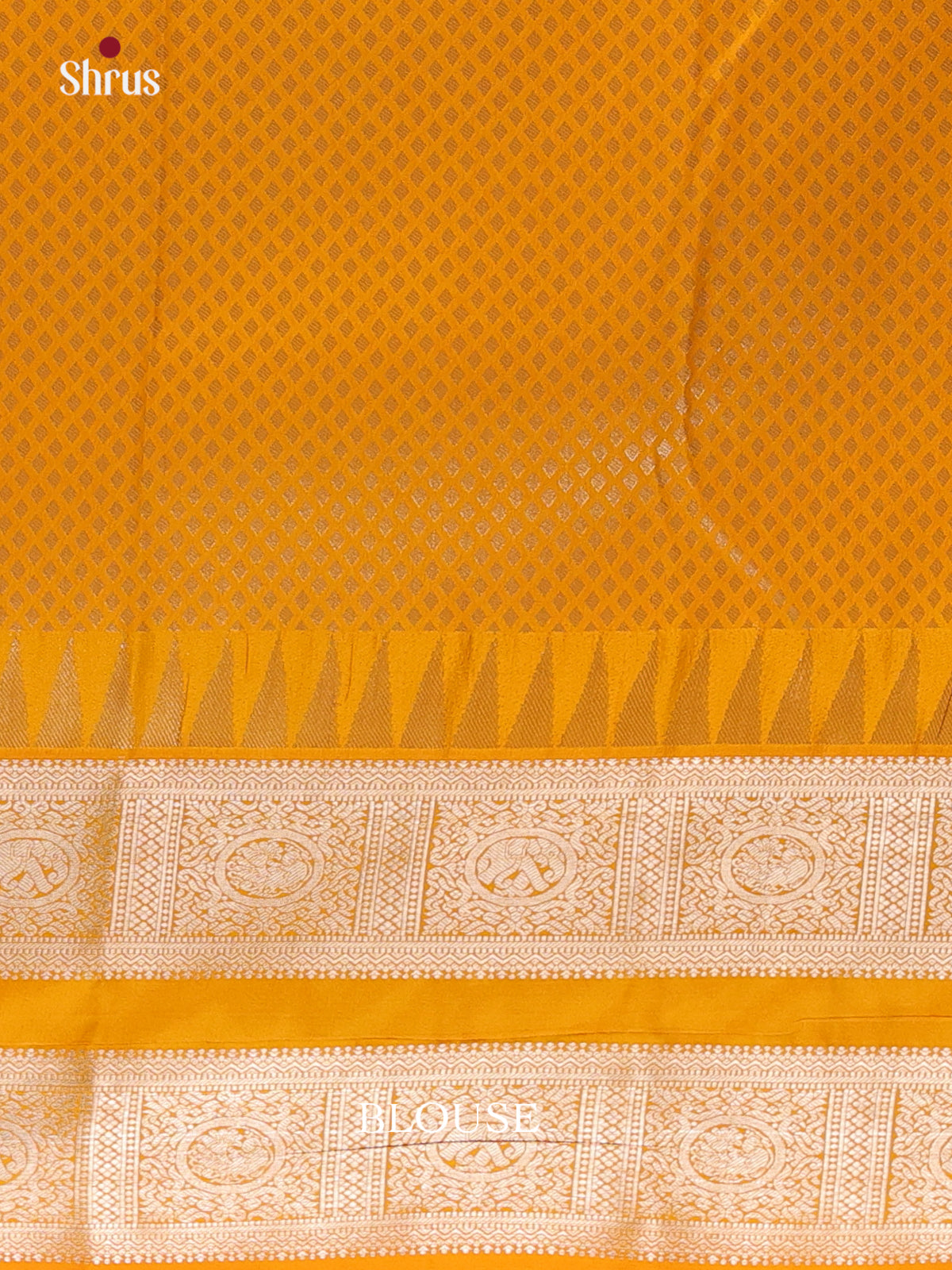 Violet & Mustard - Bangalori silk Saree