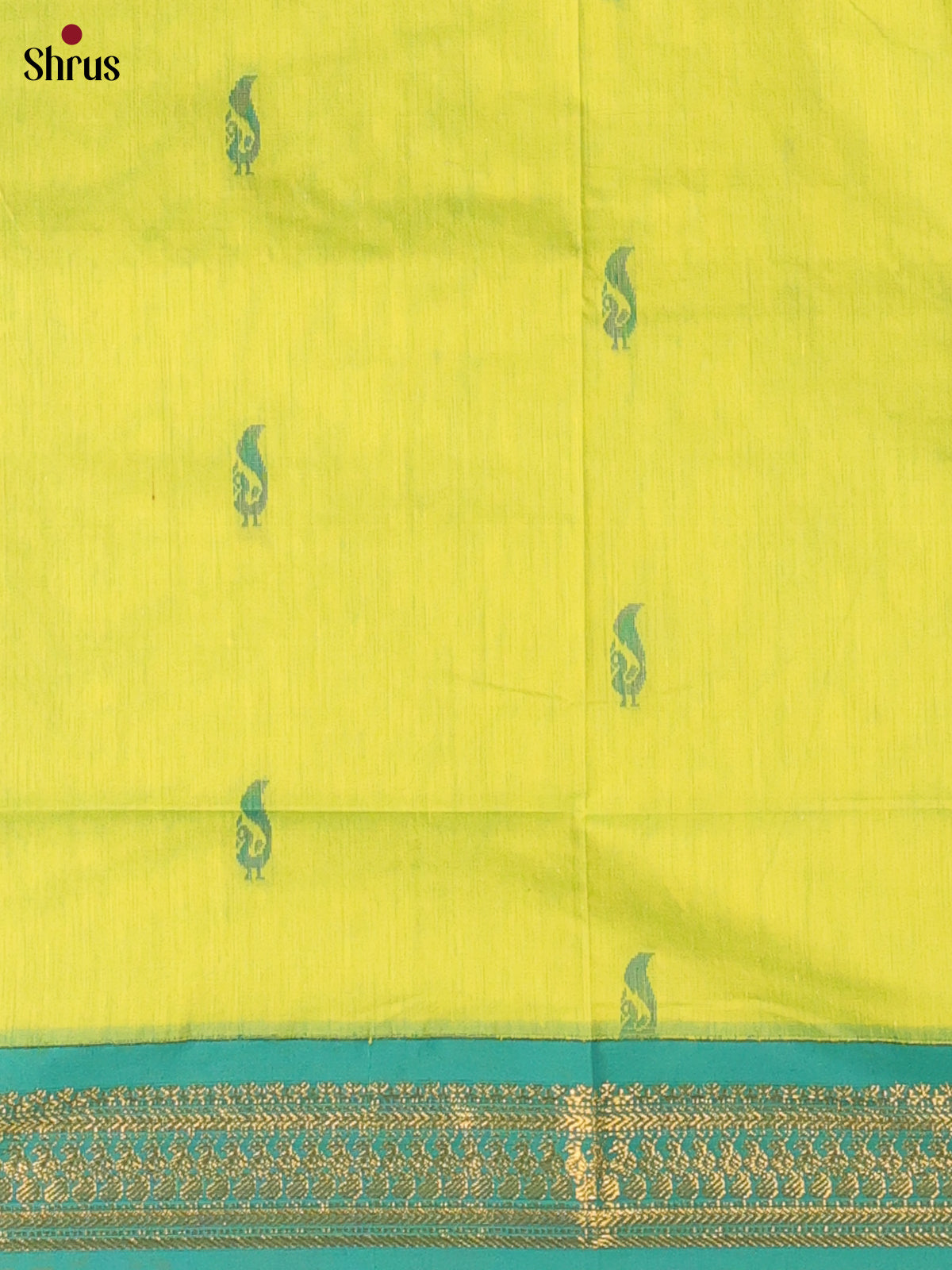 Lime Green & Green - Kalyani Cotton salwar unstitch