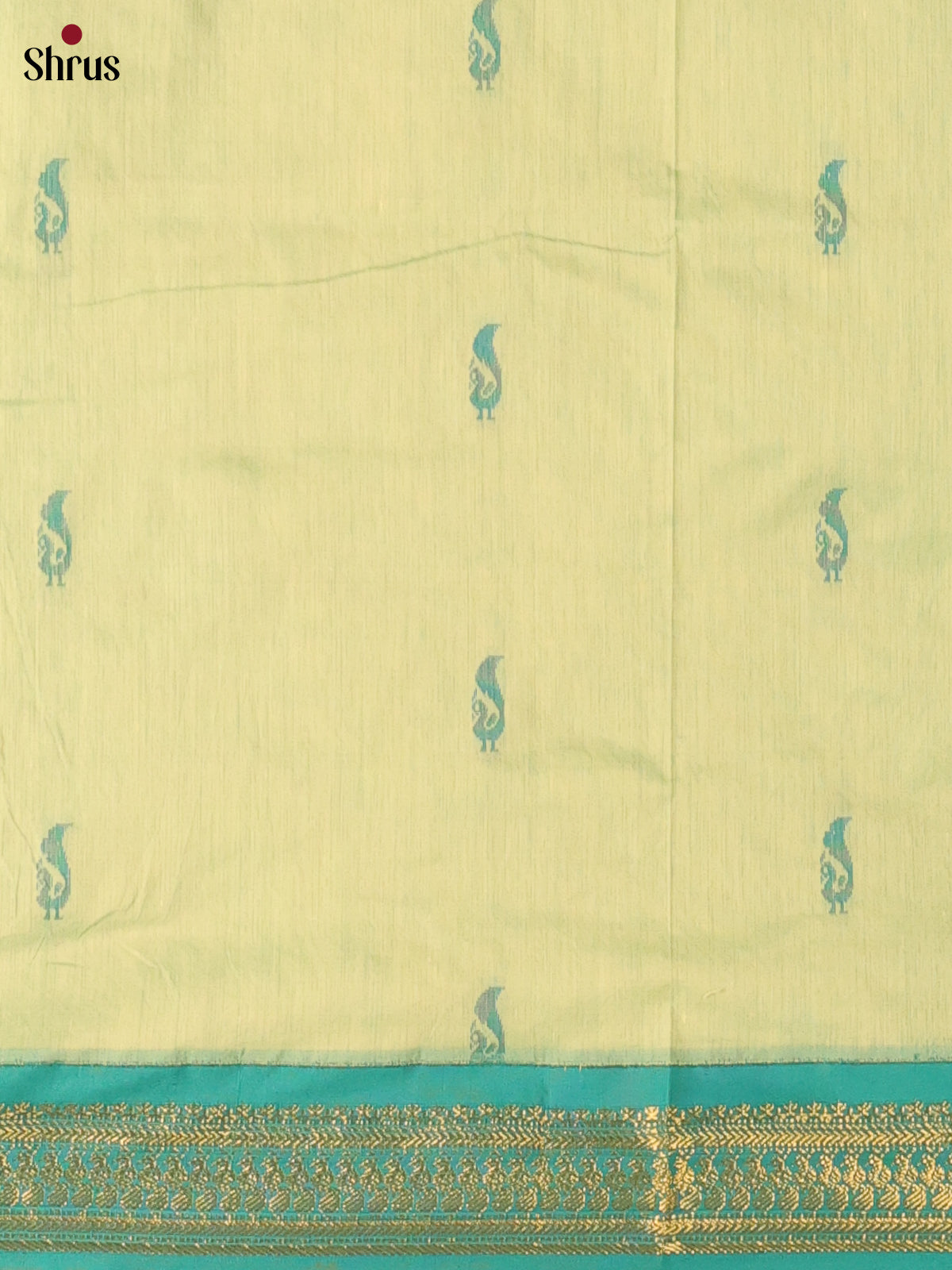 Pista Green & Green  - Kalyani Cotton salwar unstitch