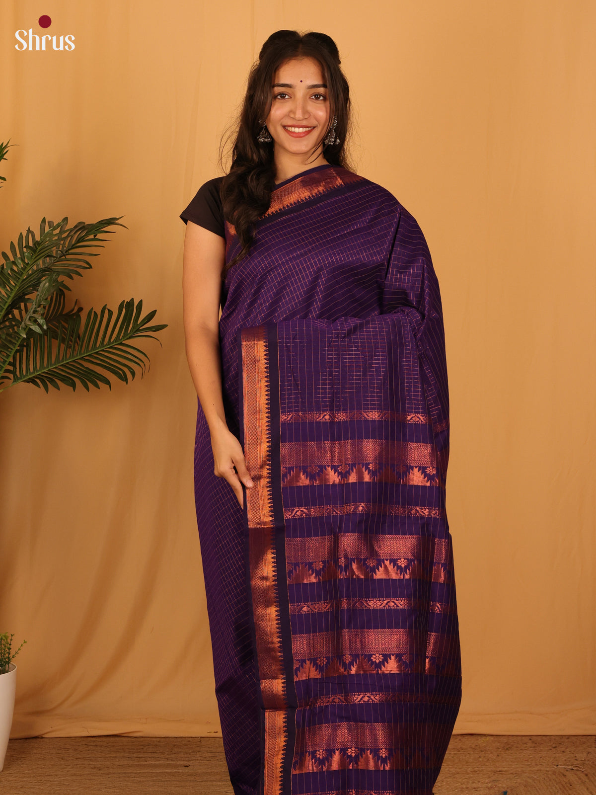 Violet - Kalyani Cotton Saree