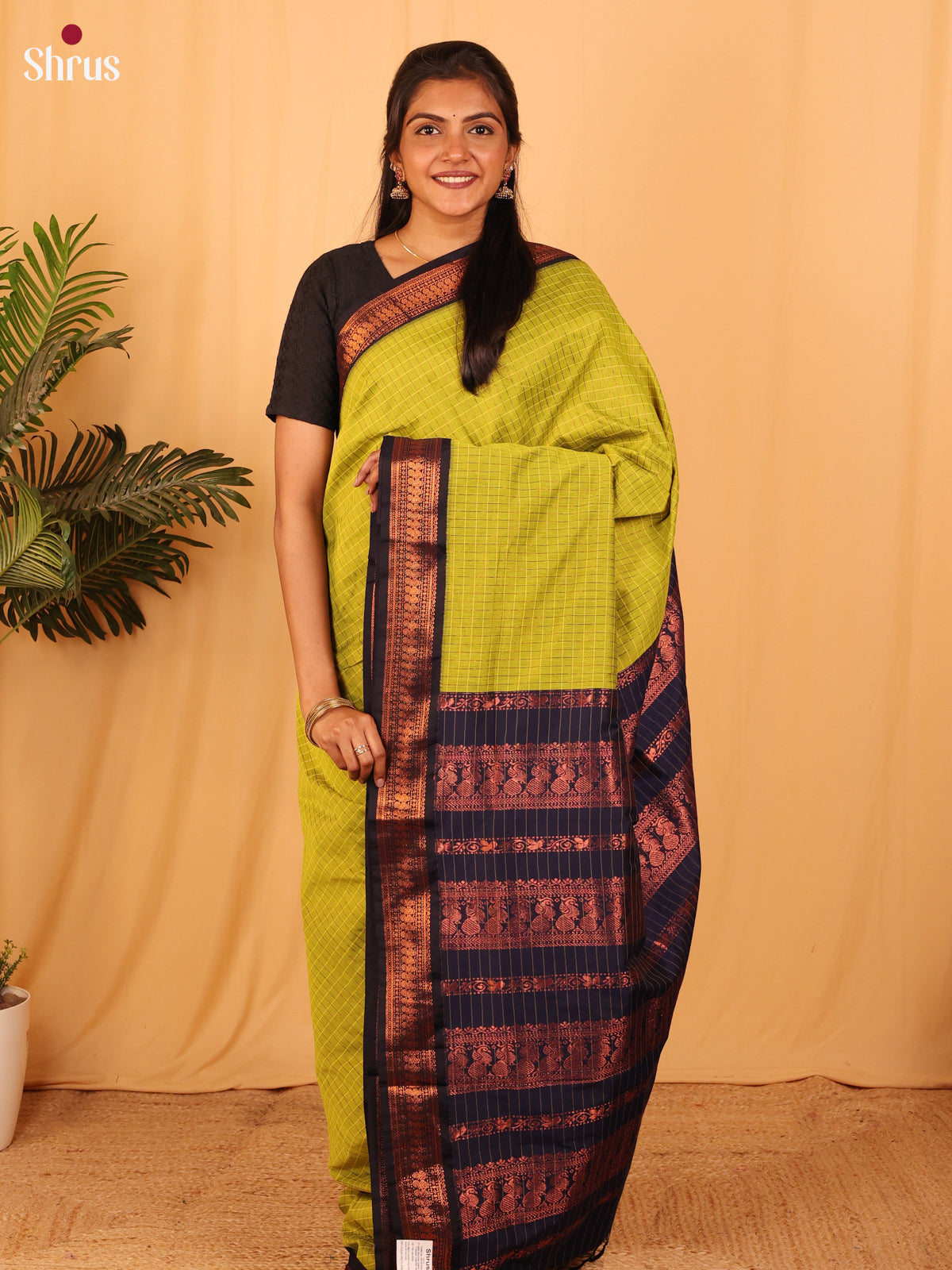 Green & Blue- Kalyani Cotton Saree