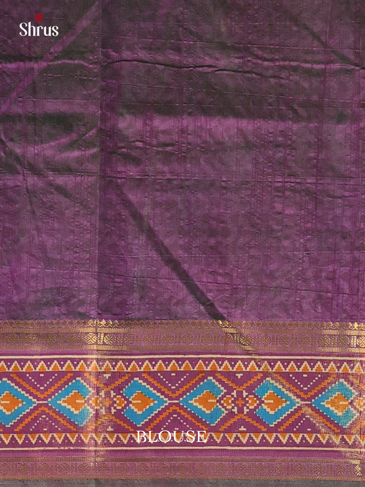 Green & Purple - Semi Patola Saree