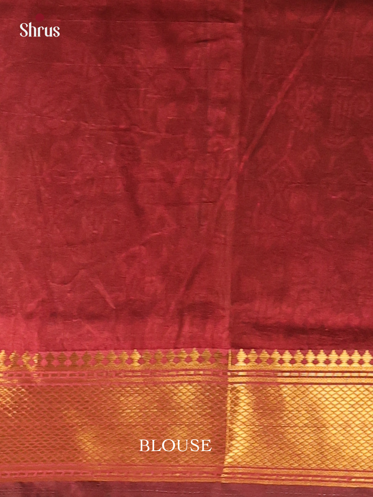 Black & Maroon - Semi Patola Saree - Shop on Shrus.com