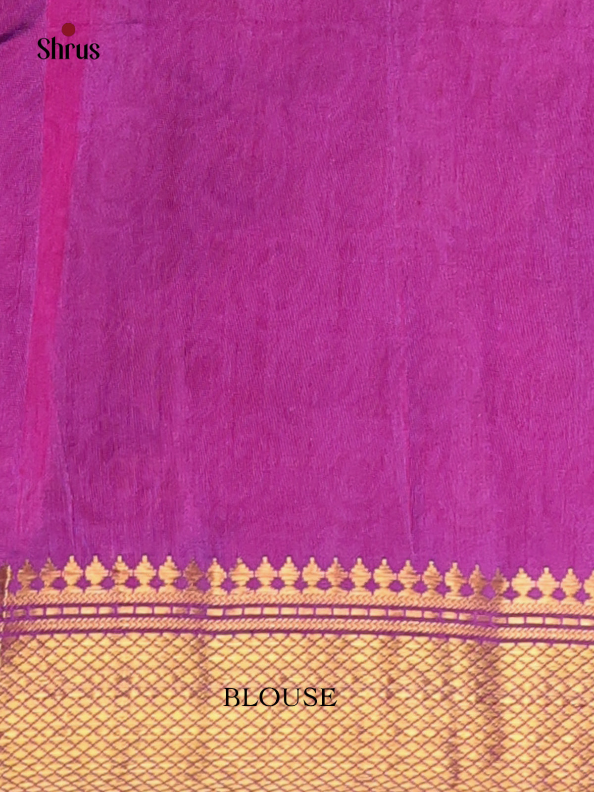 Blue & Purple - Semi Patola Saree - Shop on Shrus.com
