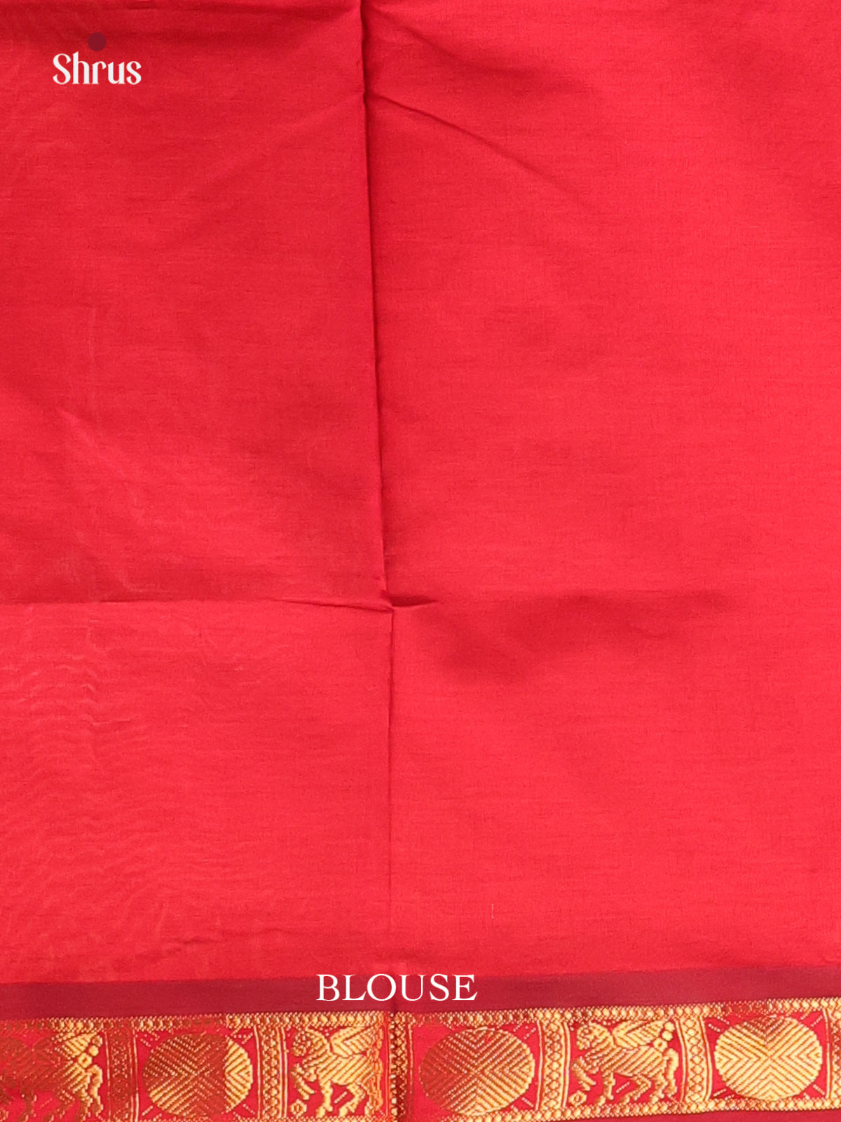 Mustard & Red - Silkcotton-halfpure Saree