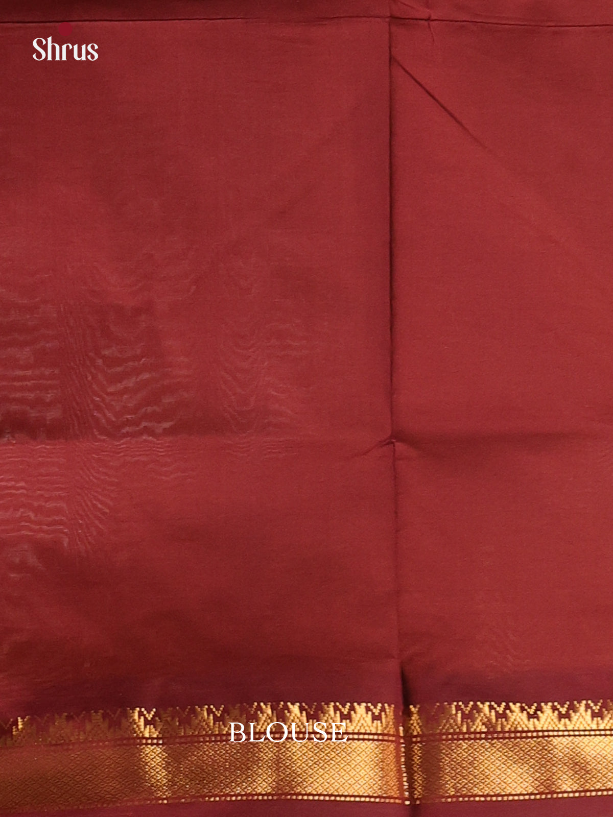 Orange & Brown - Silkcotton-halfpure Saree