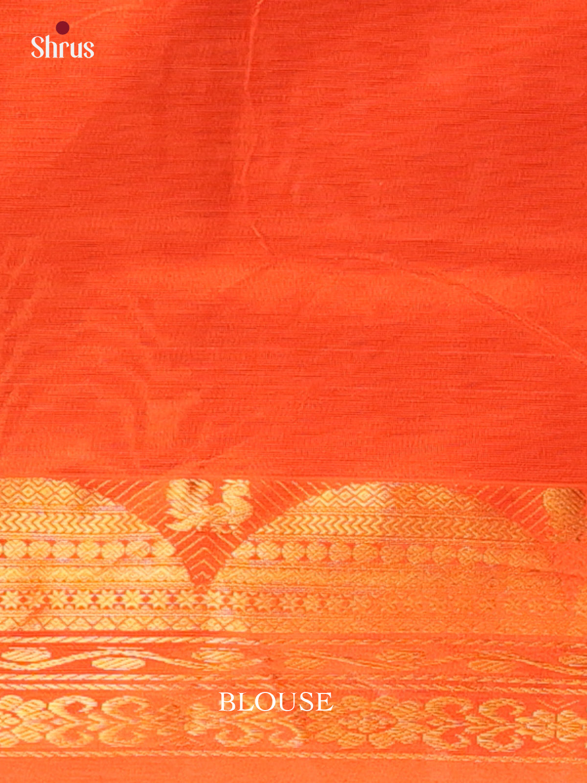 Grey & Orange - Silkcotton-halfpure Saree