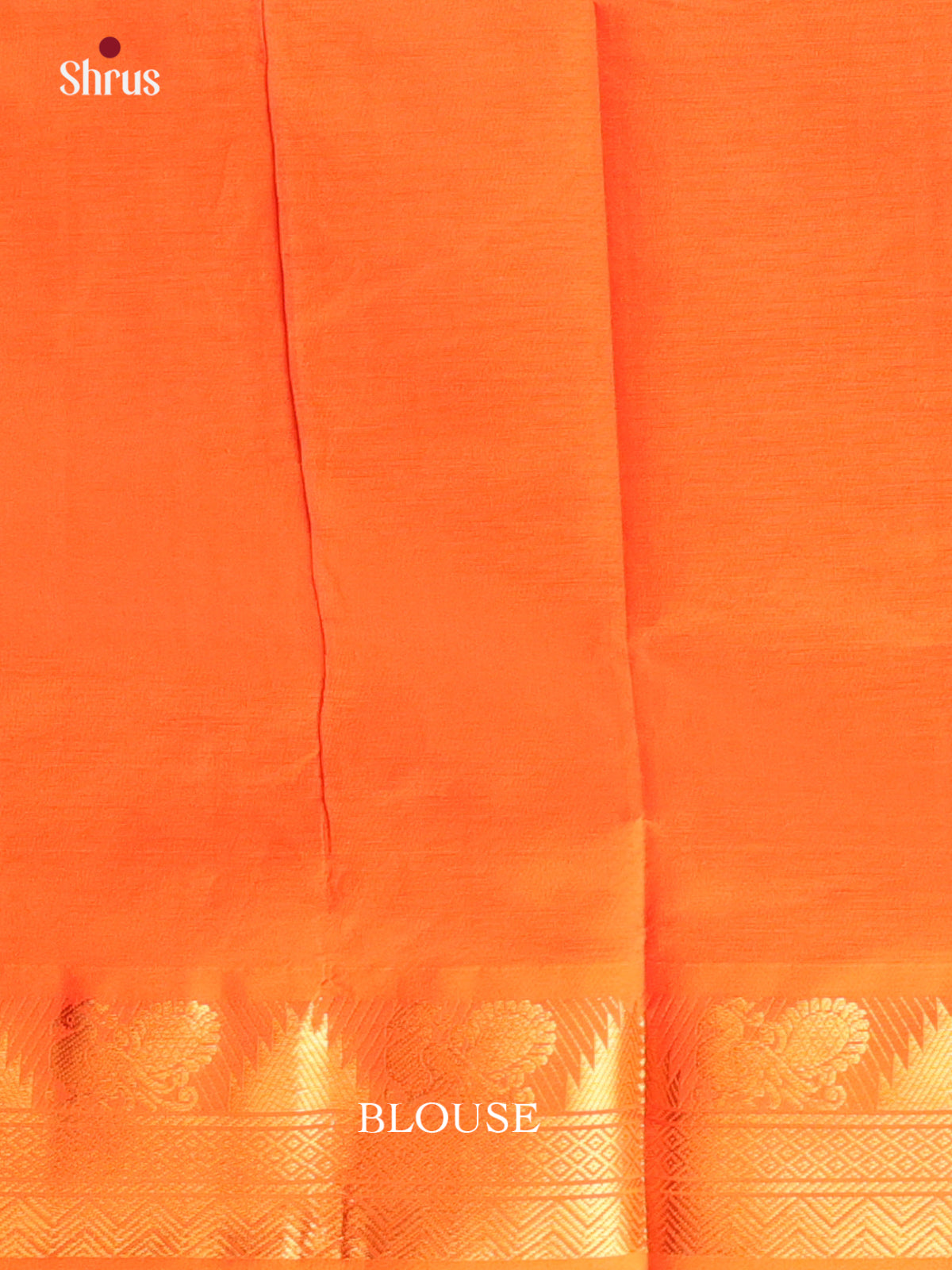 Mustard & Orange - Silkcotton-halfpure Saree