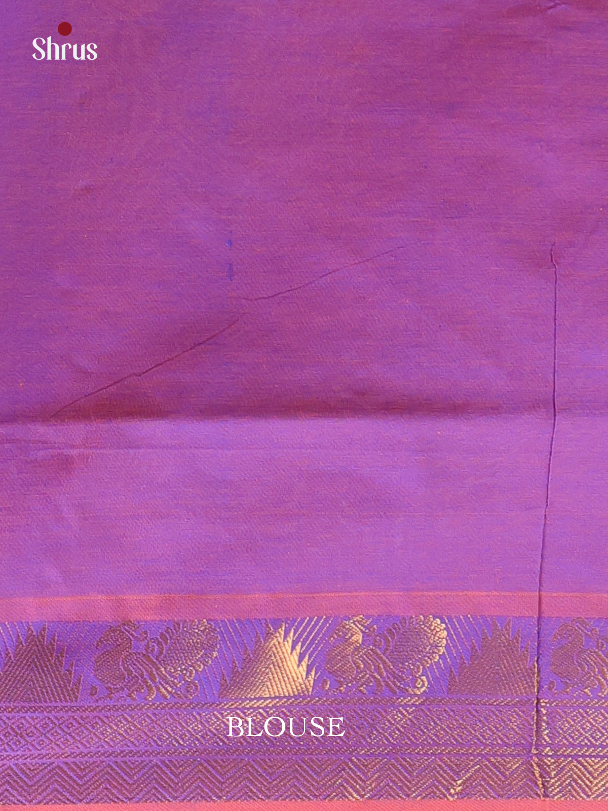 Orange & Purple - Silkcotton-halfpure Saree