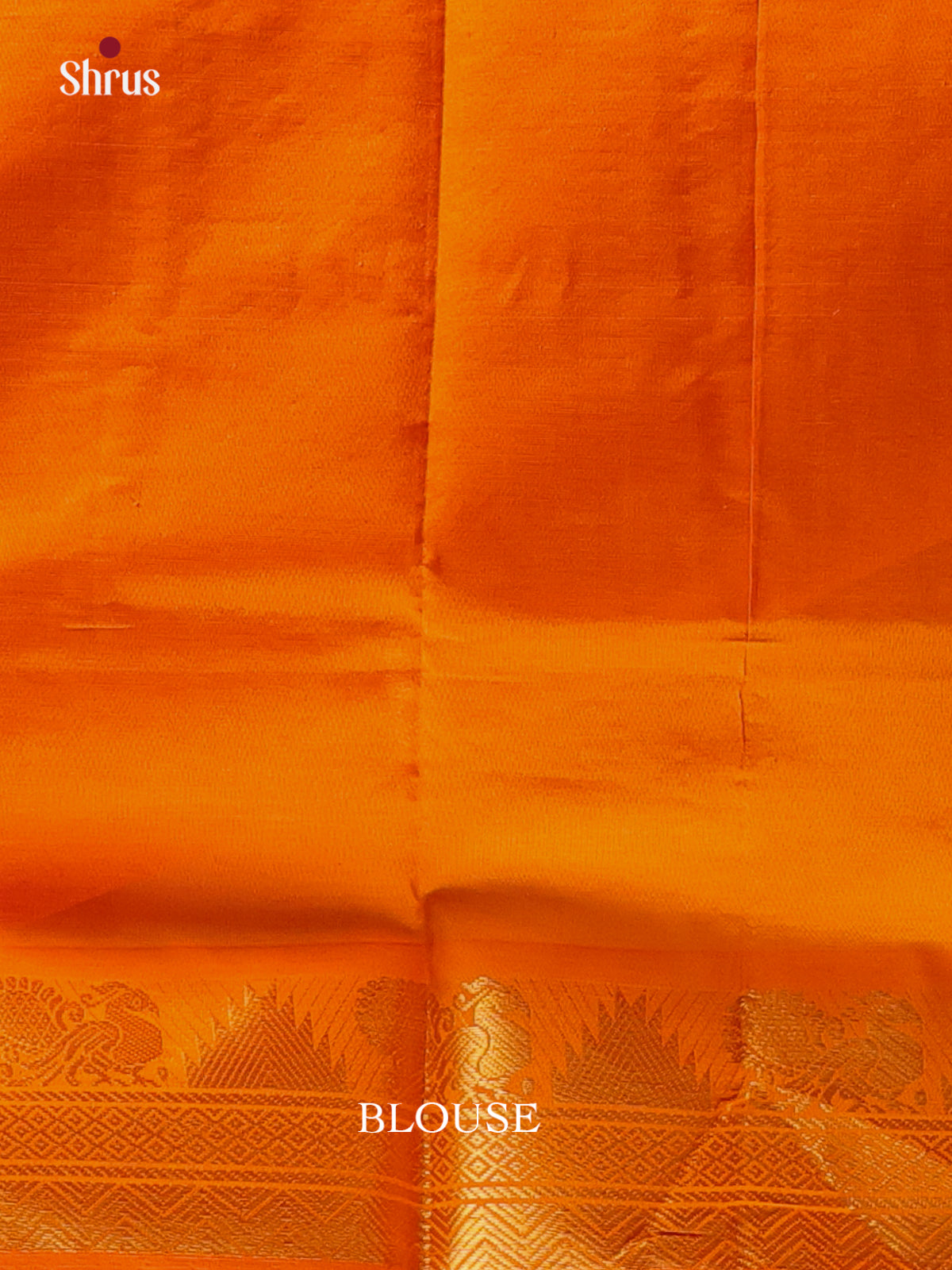 Red & Orange - Silkcotton-halfpure Saree