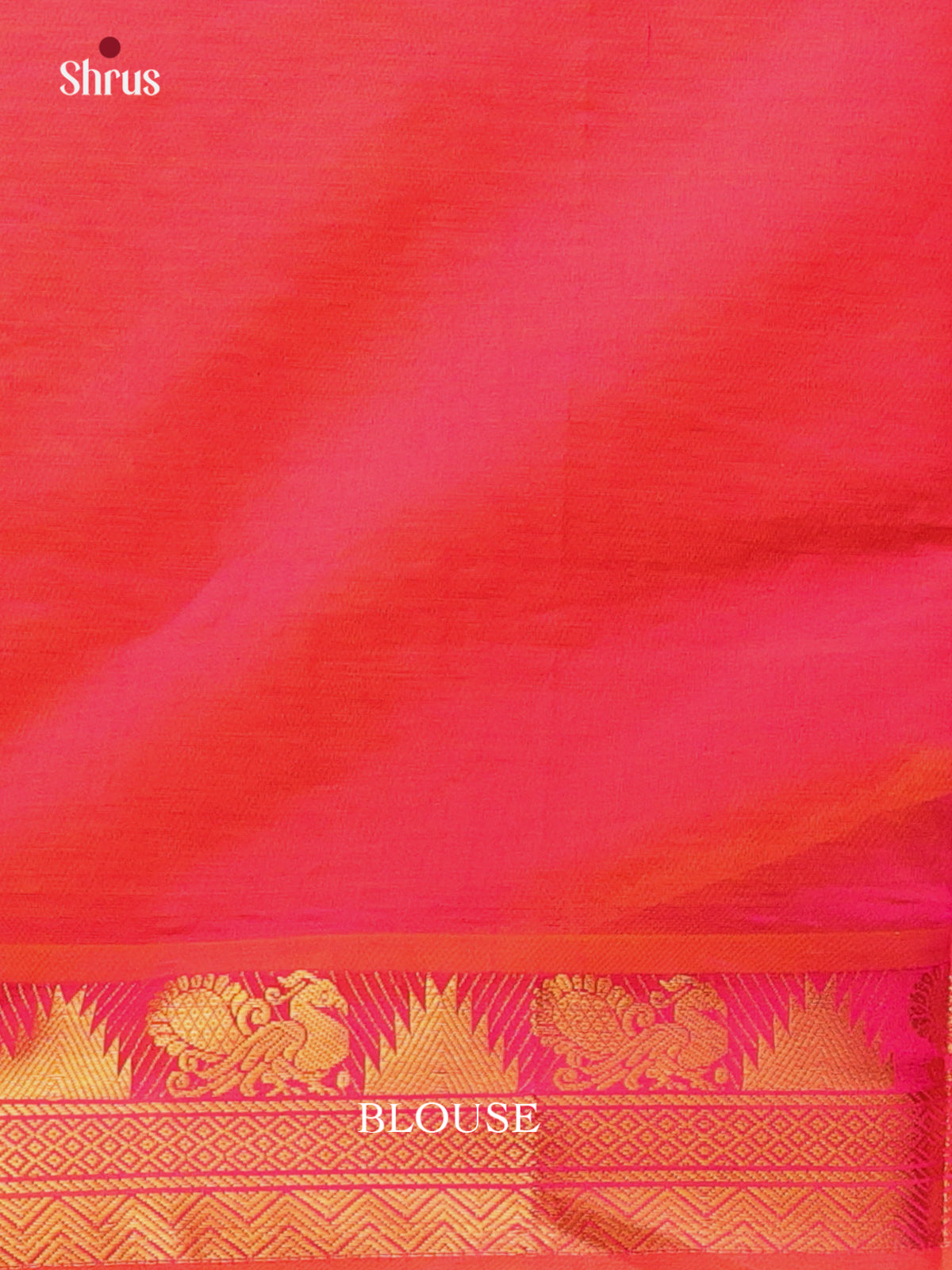 Peach & pink - Silkcotton-halfpure Saree