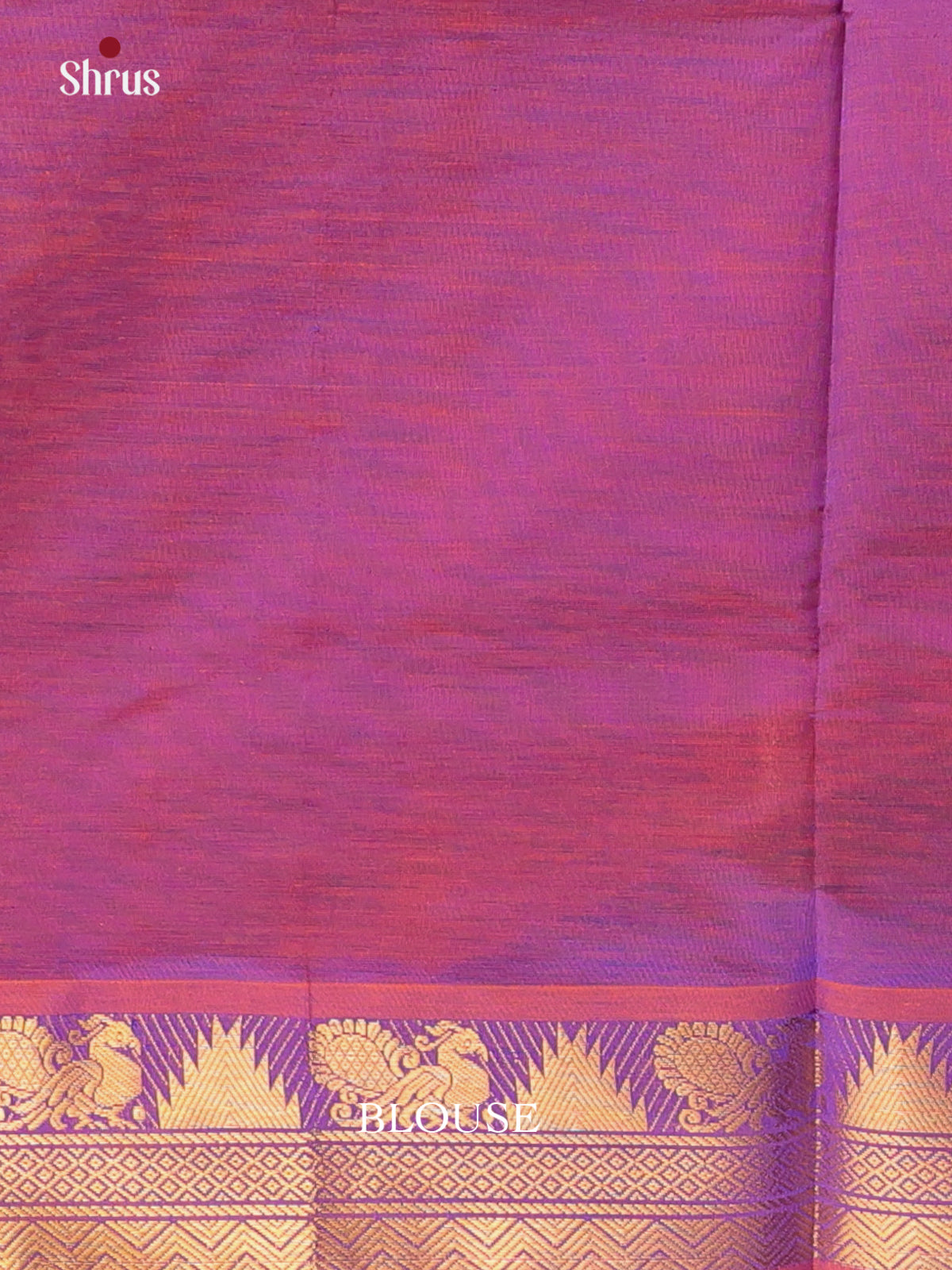 Orange & Purple - Silkcotton-halfpure Saree