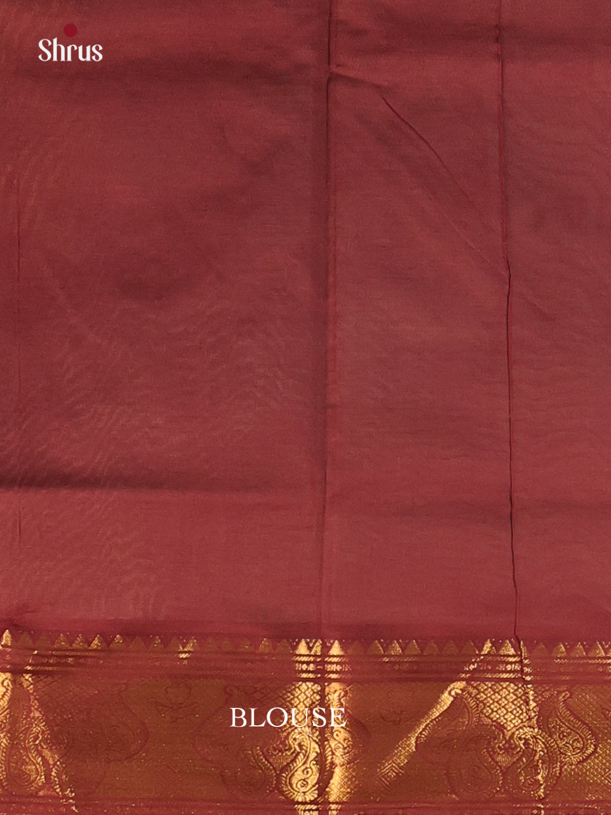 Teal Green & Brown- Silkcotton-halfpure Saree - Shop on Shrus.com