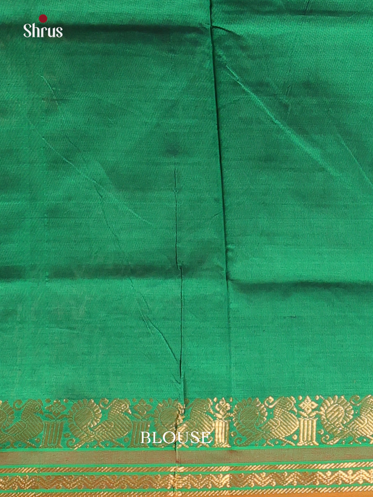 Pink & Green - Silkcotton-halfpure Saree - Shop on Shrus.com