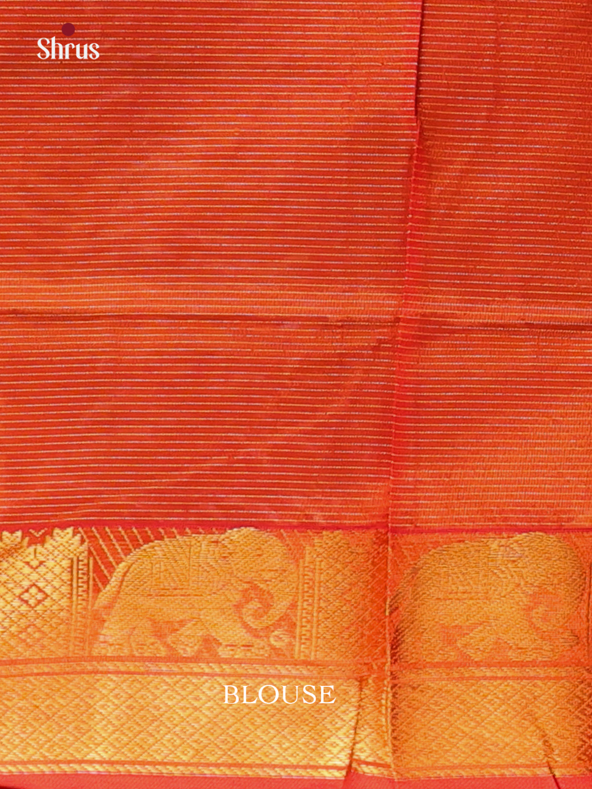 Green & Orange - Silkcotton-halfpure Saree - Shop on Shrus.com