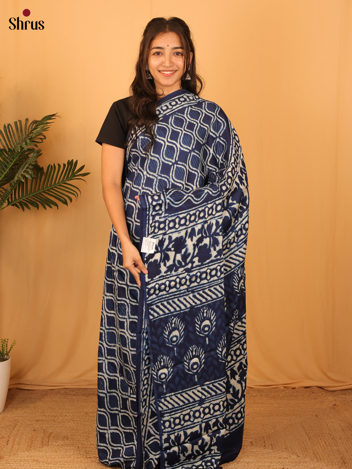 Blue - Modal Silk Saree