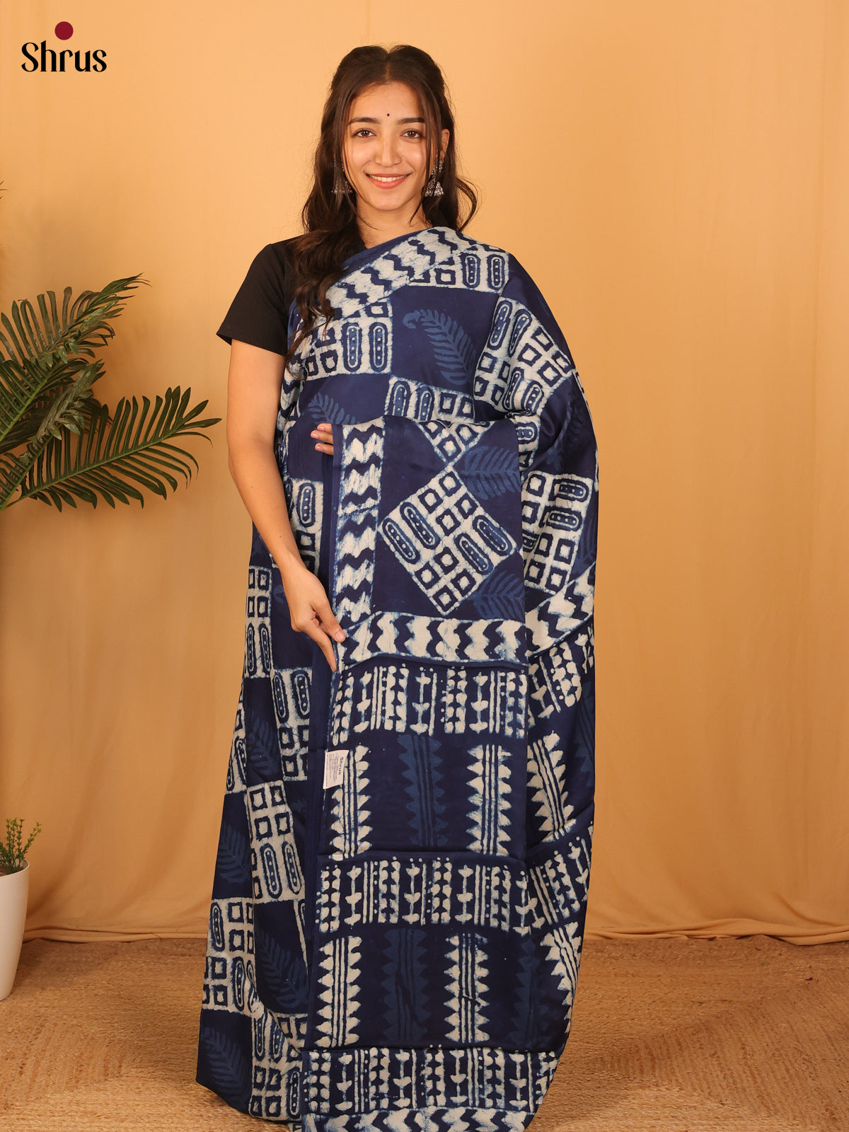 Blue - Modal Silk Saree