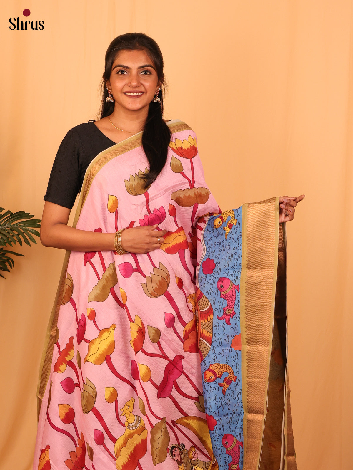 DAS04227 - Mangalagiri silkcotton Saree