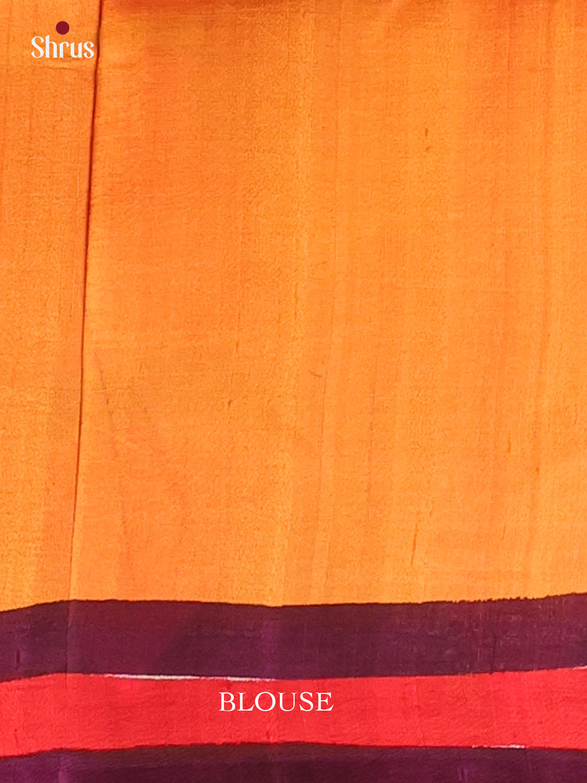 Orange & Red - Murshidabad Silk Saree