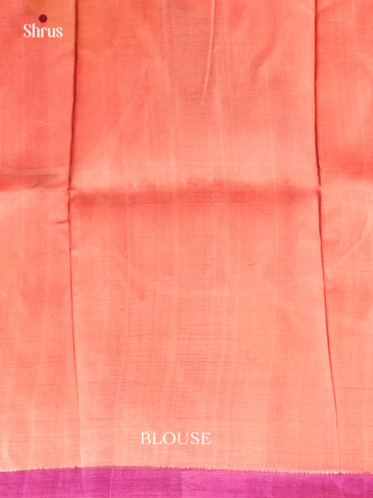 Peachish Pink - Murshidabad Silk Saree