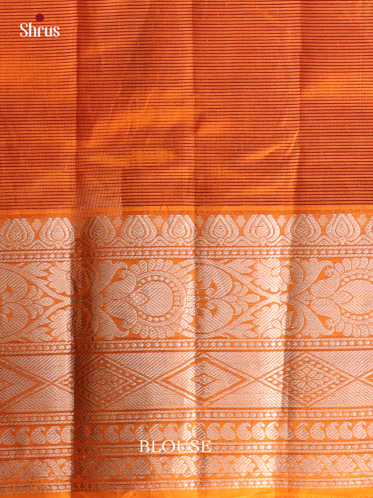 Maroon & Orange - Mangalagiri silkcotton Saree