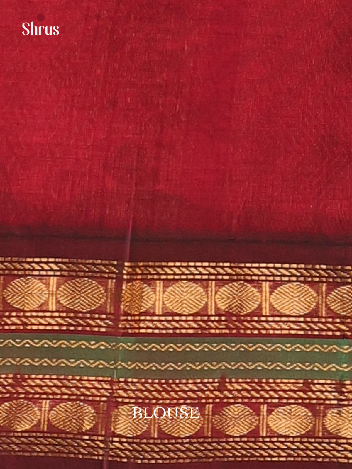 Lite Brown & Maroon - Silk Cotton Saree