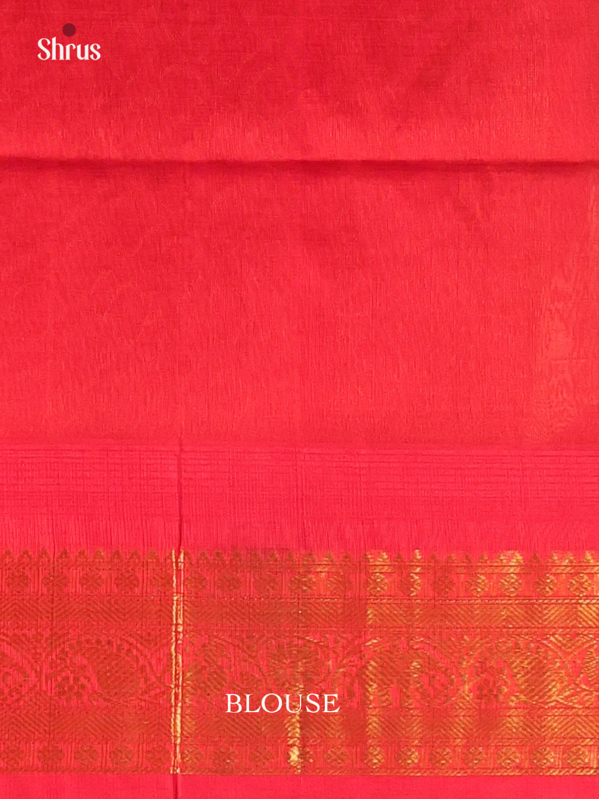 Green & Red - Silk Cotton Saree - Shop on Shrus.com