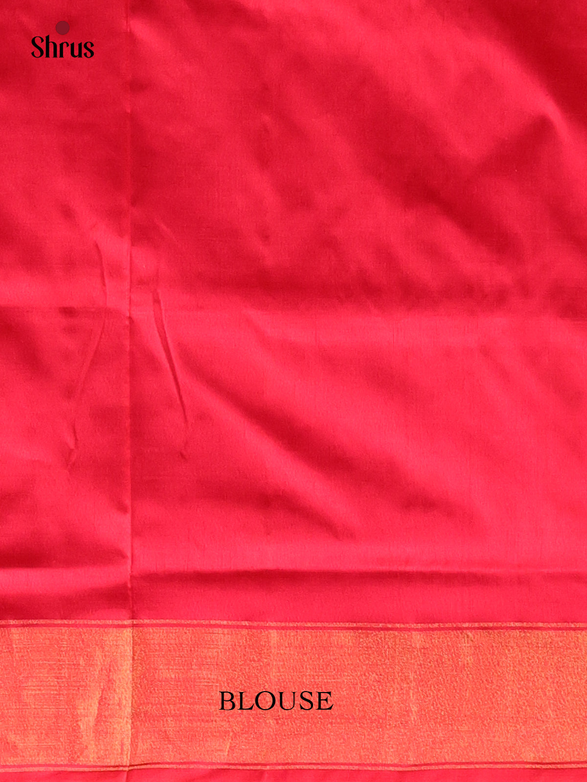 Cream & Red  - Ikkat Silk Saree