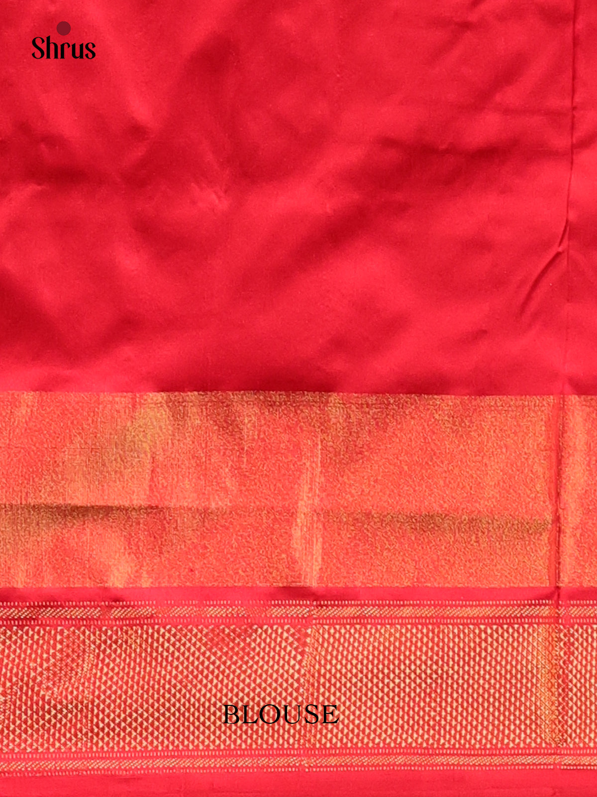 Cream & Red - Ikkat Silk Saree