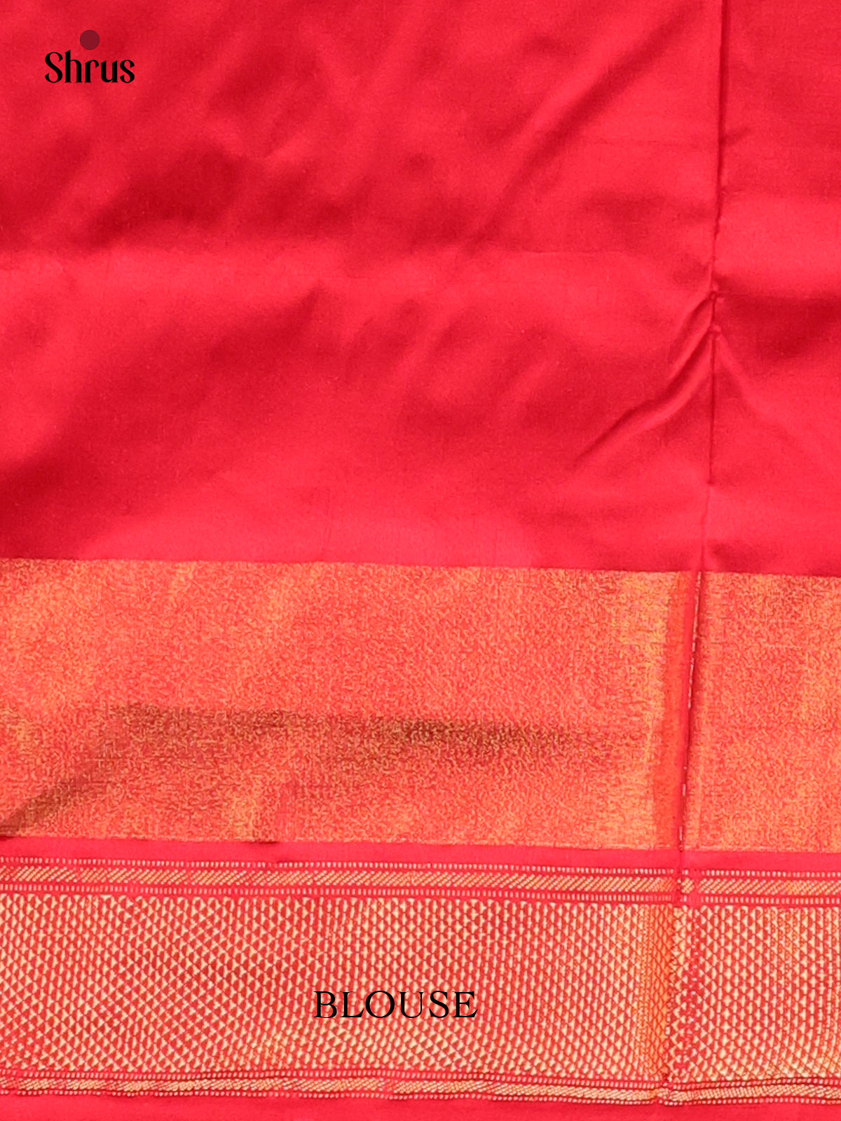 Cream & Red -  Ikkat Silk Saree