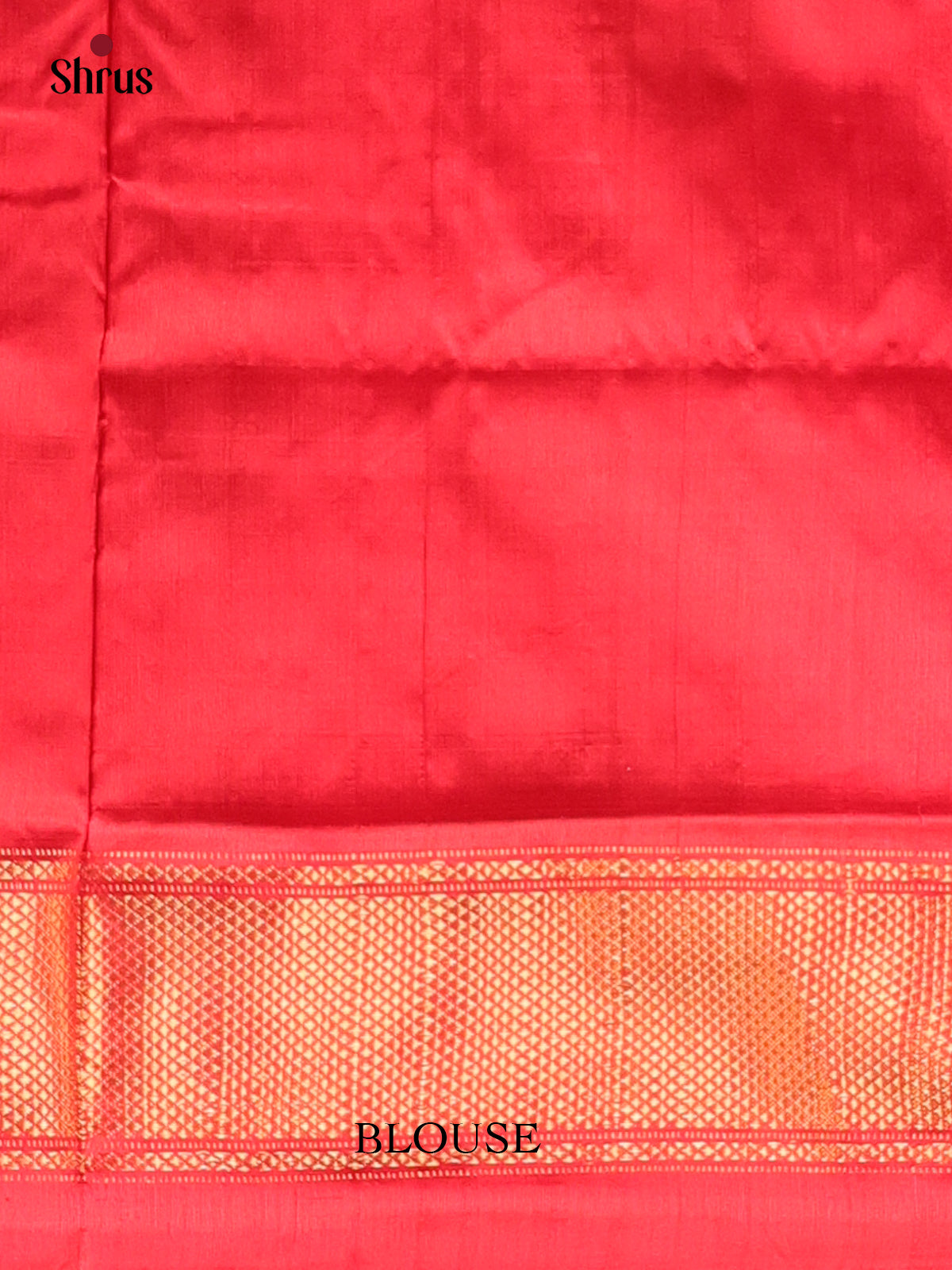 Violet & Red  - Ikkat Silk Saree