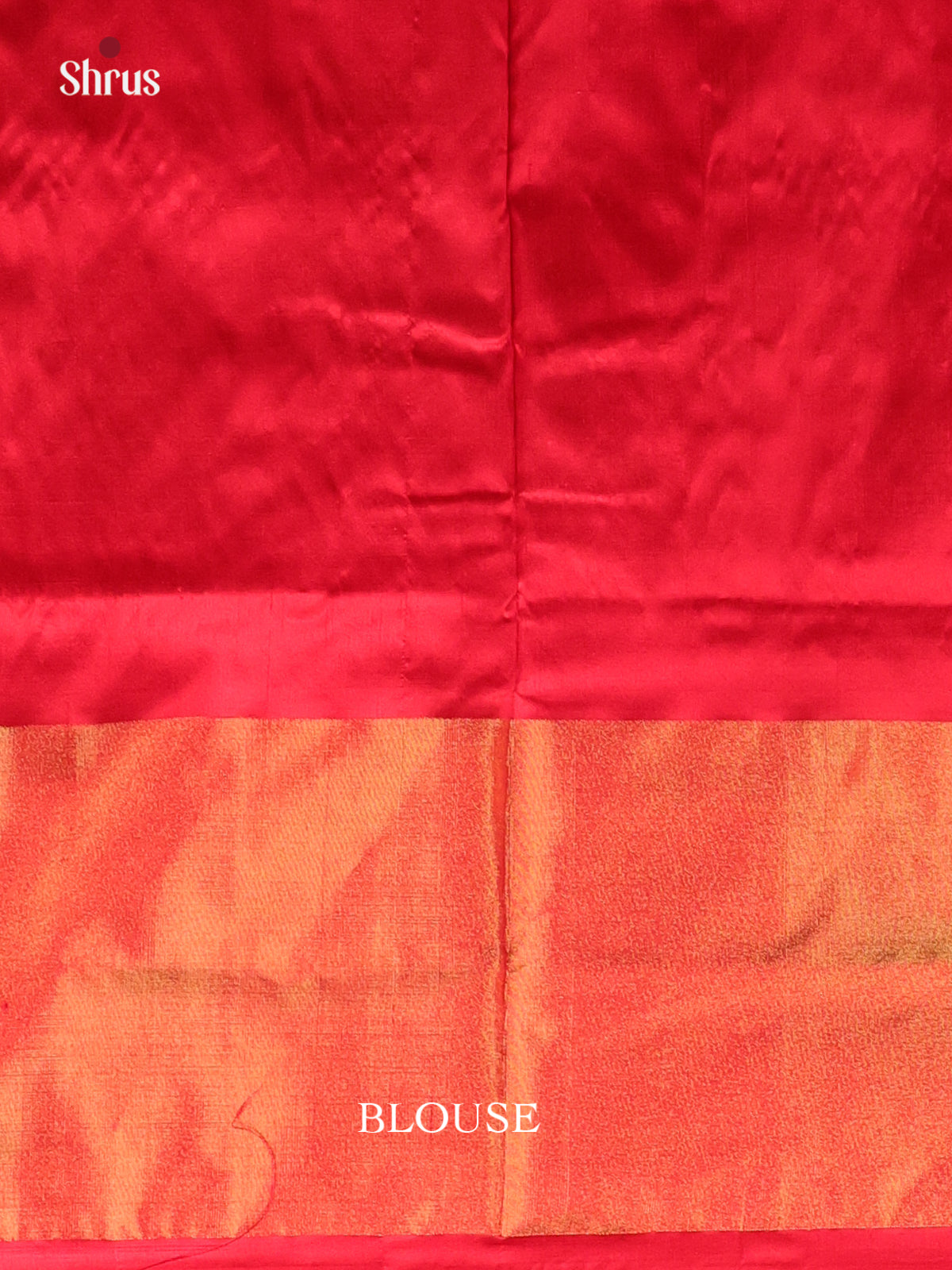 Cream & Red - Ikkat Silk Saree