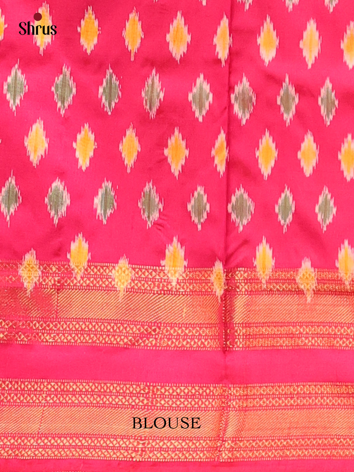 Teal & Pink - Ikkat Silk Saree