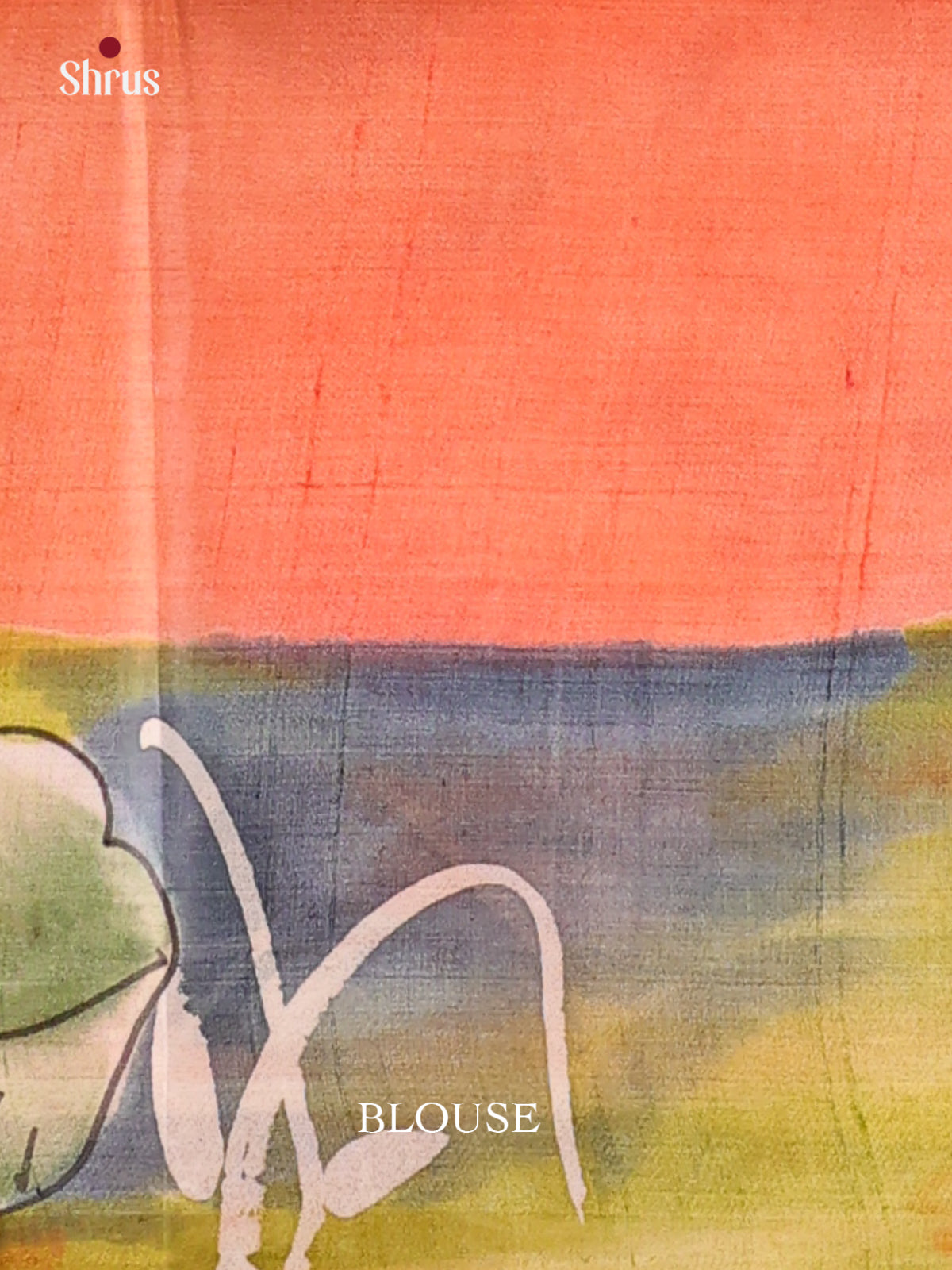 Peachish Orange & Brown- Murshidabad Tussar Silk Saree - Shop on Shrus.com
