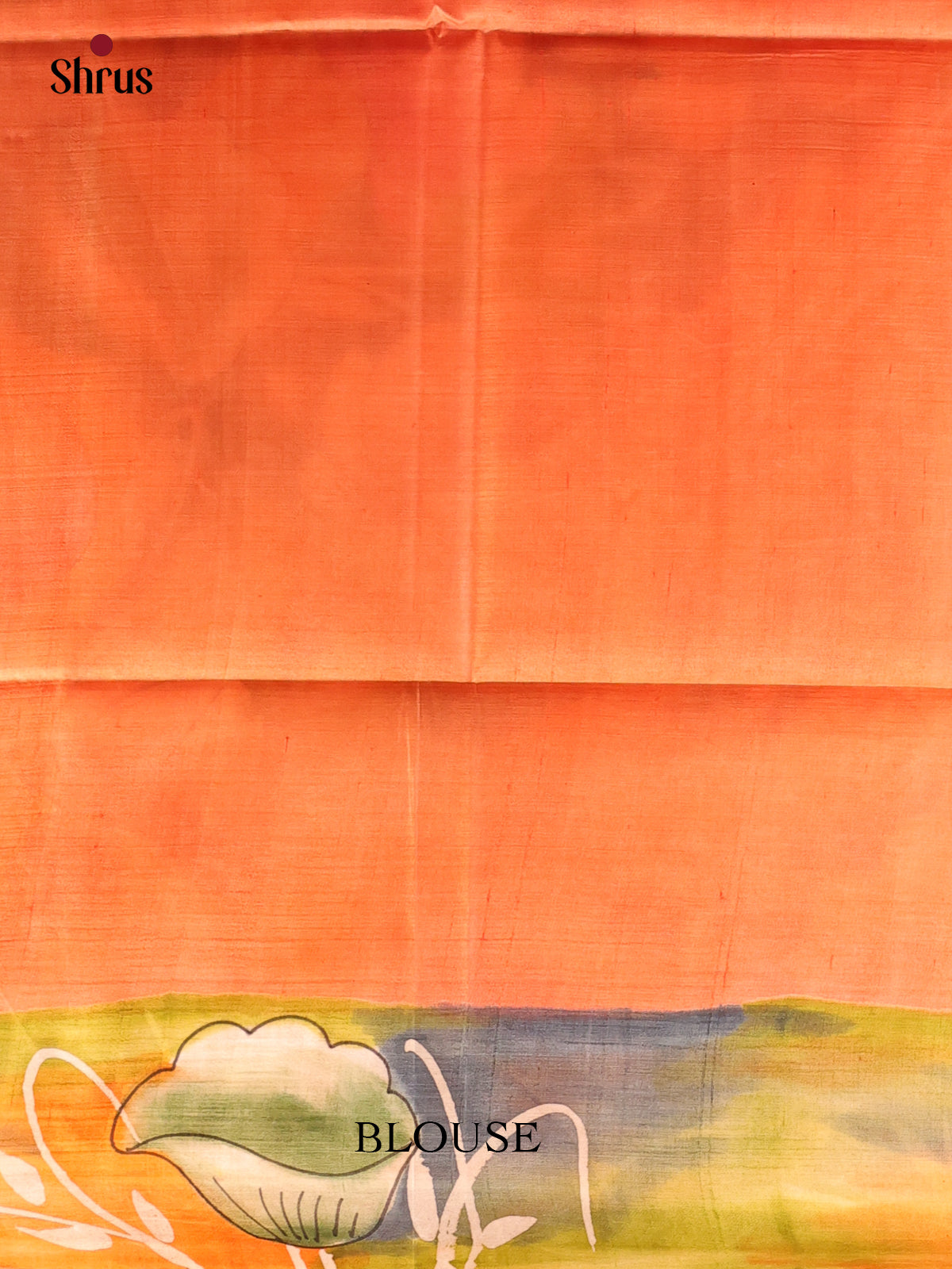 Orange- Murshidabad Silk Saree