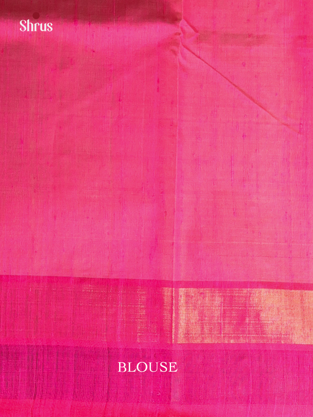 Peach & Pink - Raw Silk Saree - Shop on Shrus.com