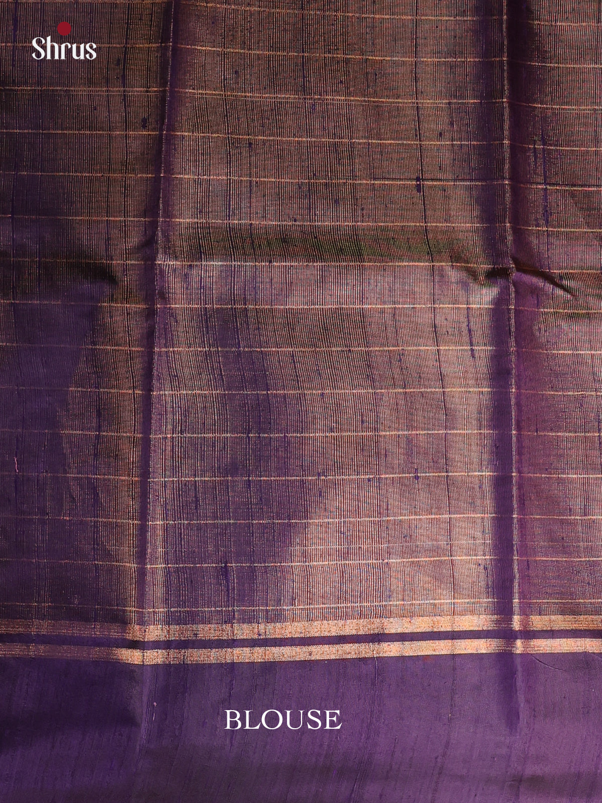 Orange & Violet - Raw Silk Saree