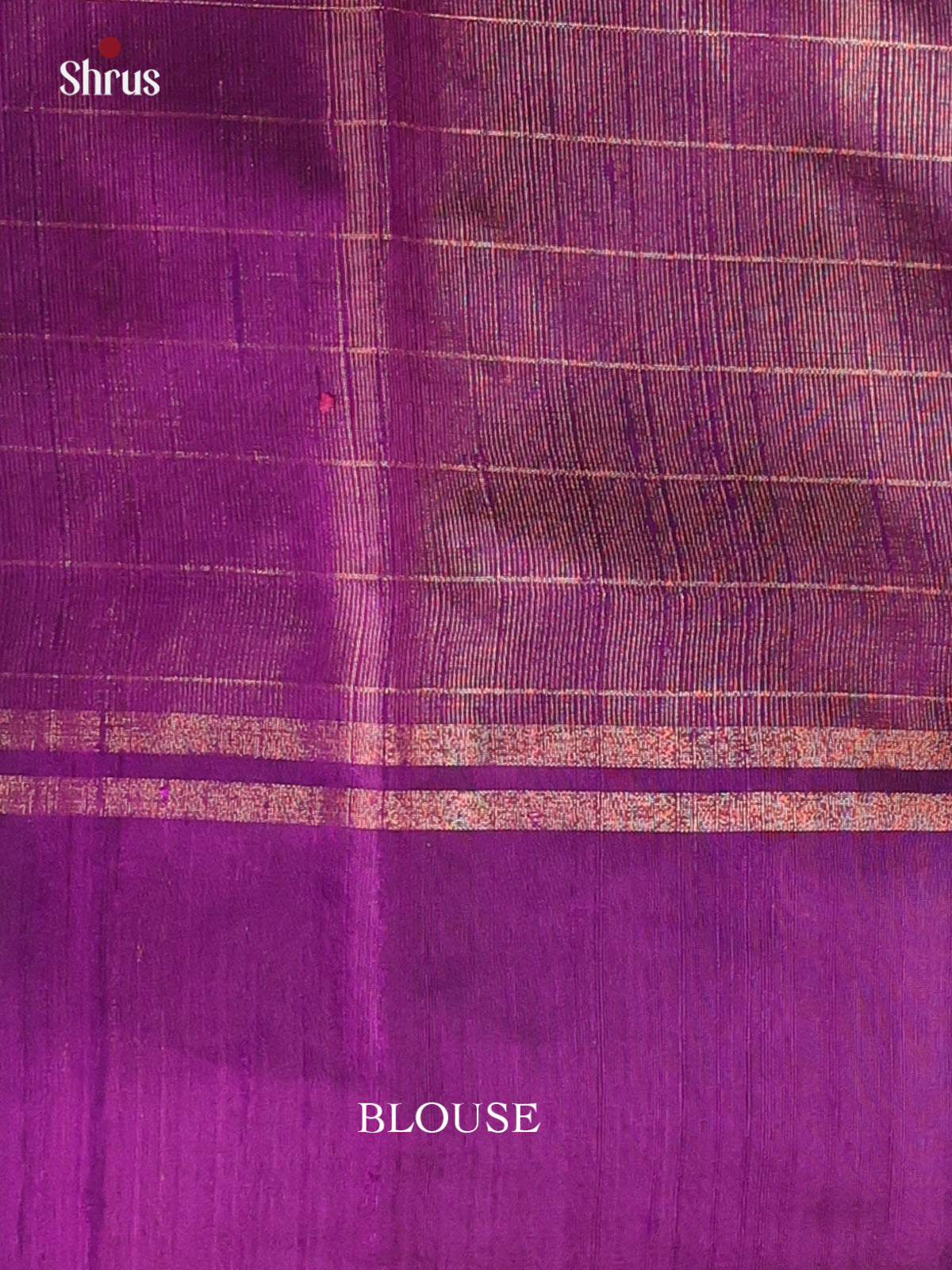 Pink & Violet - Raw Silk Saree - Shop on Shrus.com