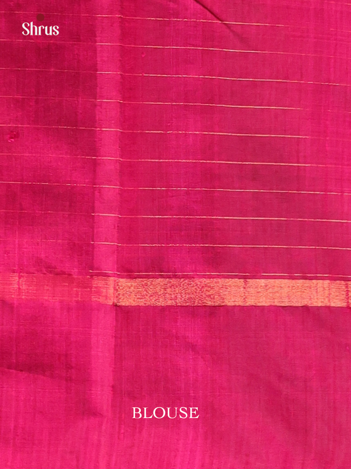 Brown & Majenta - Raw Silk Saree