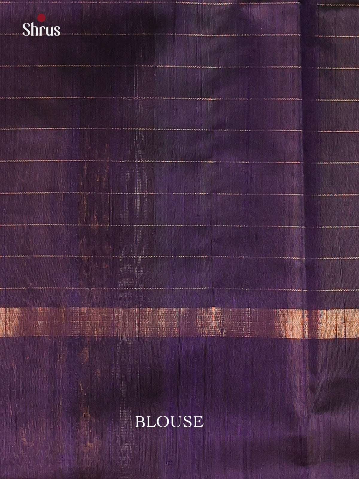 Blue & Violet - Raw Silk Saree