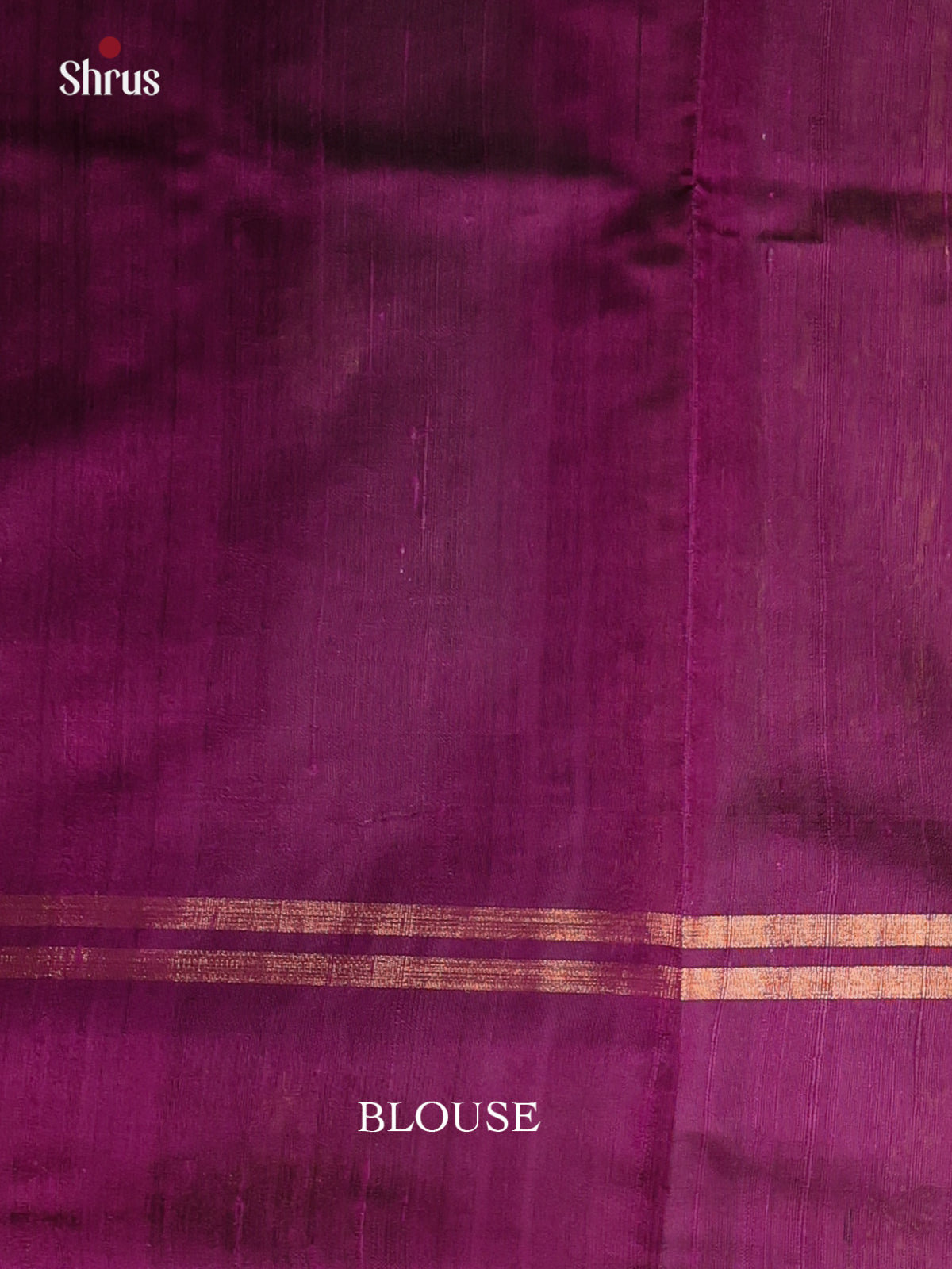 Dull gold  & Purple - Raw Silk Saree